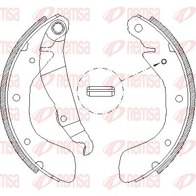 Тормозные колодки REMSA 439800