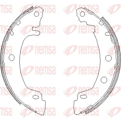 Тормозные колодки REMSA 441600
