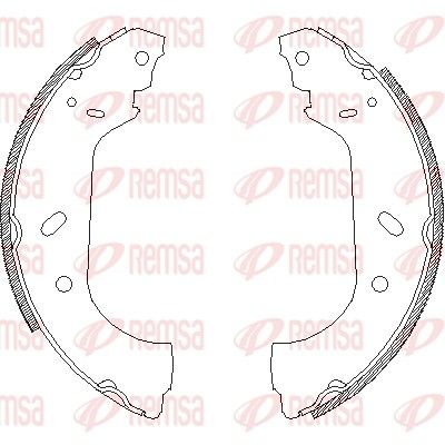 Тормозные колодки REMSA 441700