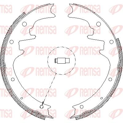 Тормозные колодки REMSA 442300