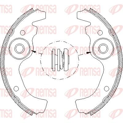 Тормозные колодки REMSA 461100