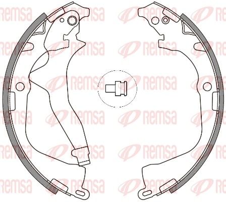 Тормозные колодки REMSA 464800