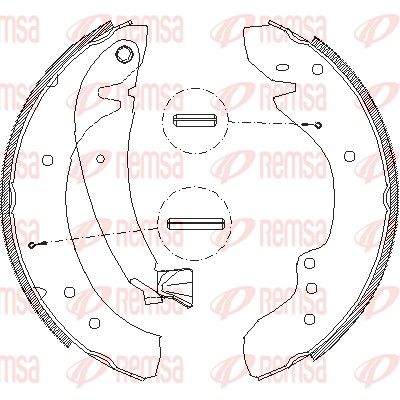 Тормозные колодки REMSA 471800