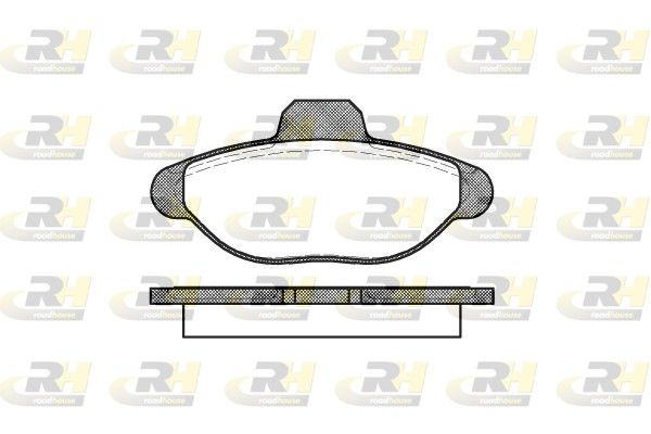 Комплект тормозных колодок, дисковый тормоз ROADHOUSE 241400