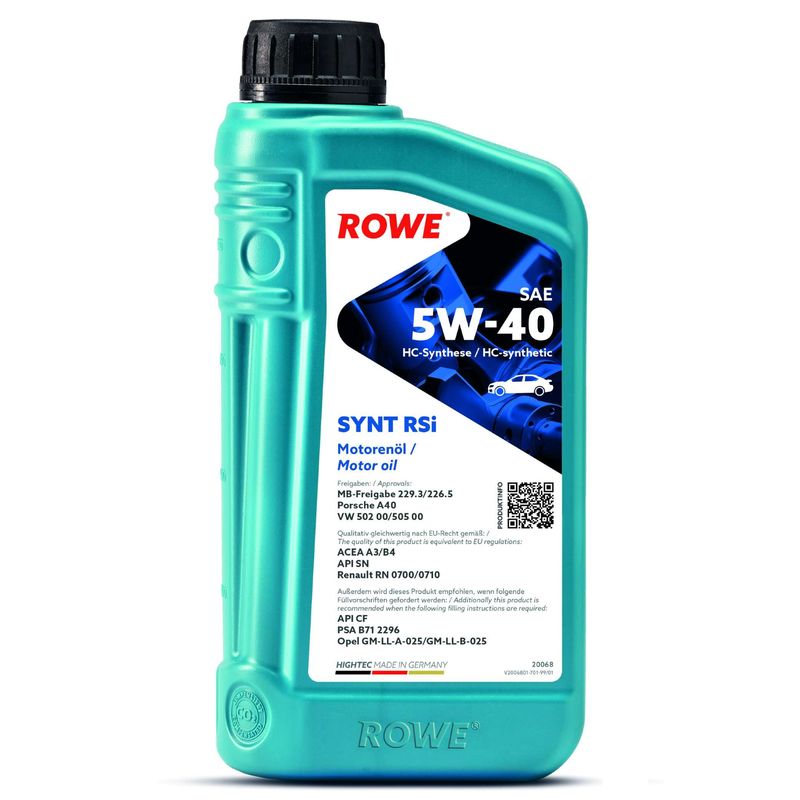 Моторное масло ROWE 20068001099