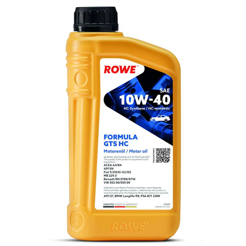 Моторное масло ROWE 20093001099