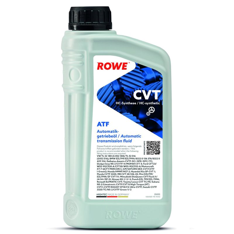 Масло, бесступенчатая трансмиссия (CVT) ROWE 25055001099