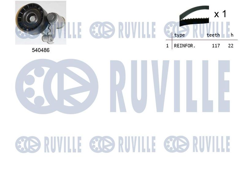 Комплект ремня ГРМ RUVILLE 550029