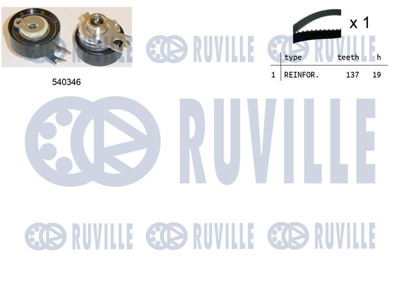 Комплект ремня ГРМ RUVILLE 550046