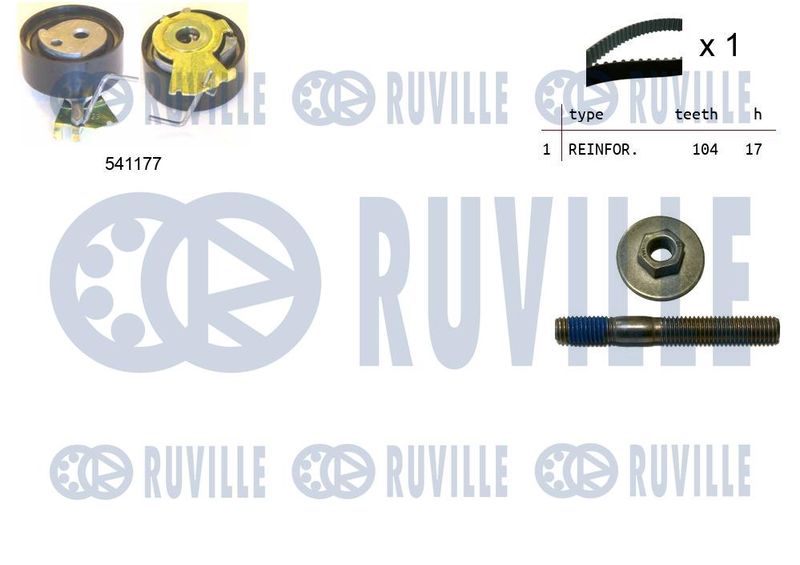 Комплект ремня ГРМ RUVILLE 550051