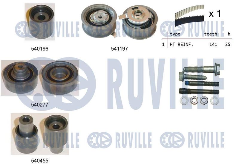 Комплект ремня ГРМ RUVILLE 550059