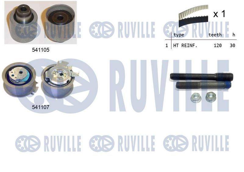 Комплект ремня ГРМ RUVILLE 550061