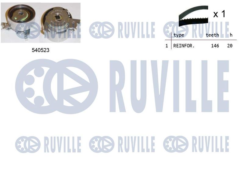 Комплект ремня ГРМ RUVILLE 550088