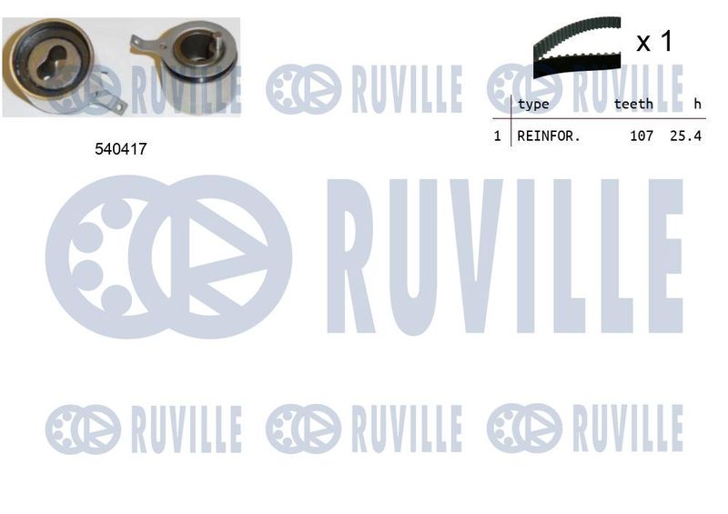Комплект ремня ГРМ RUVILLE 550099