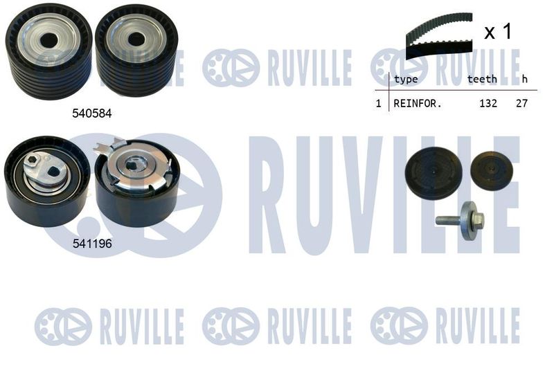 Комплект ремня ГРМ RUVILLE 550109