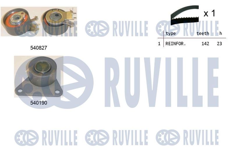 Комплект ремня ГРМ RUVILLE 550110