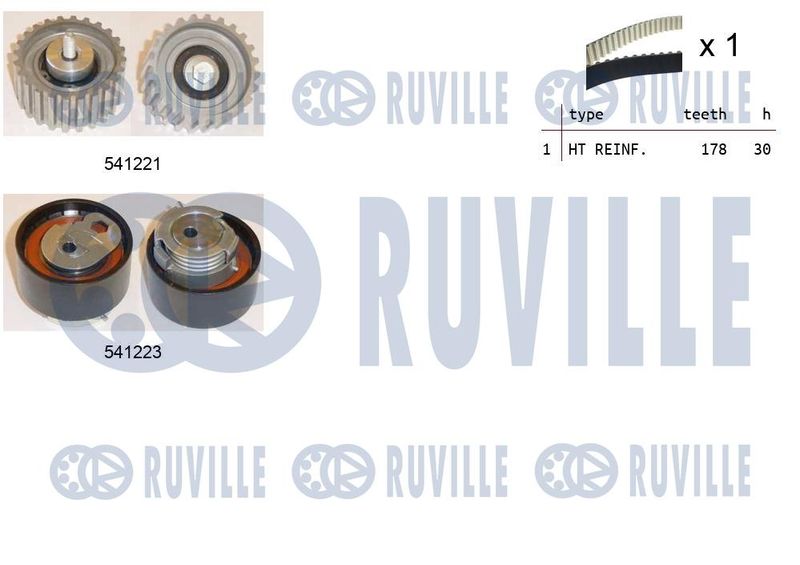Комплект ремня ГРМ RUVILLE 550122
