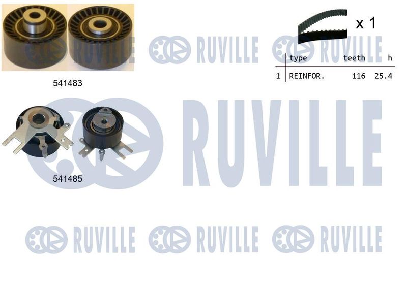Комплект ремня ГРМ RUVILLE 550125