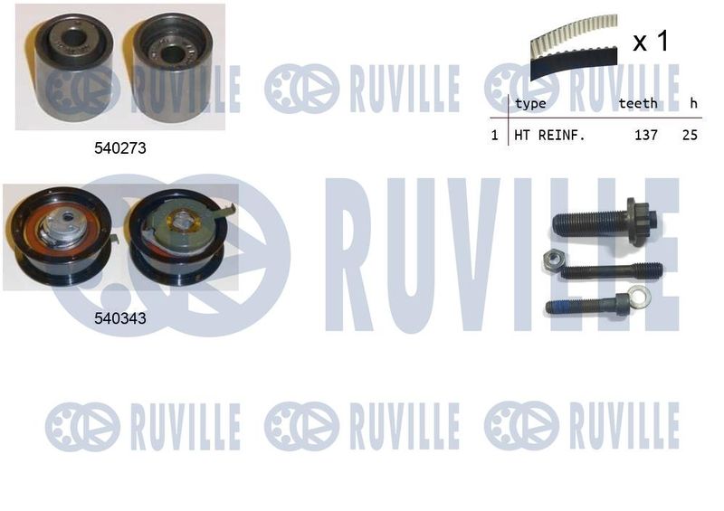 Комплект ремня ГРМ RUVILLE 550226