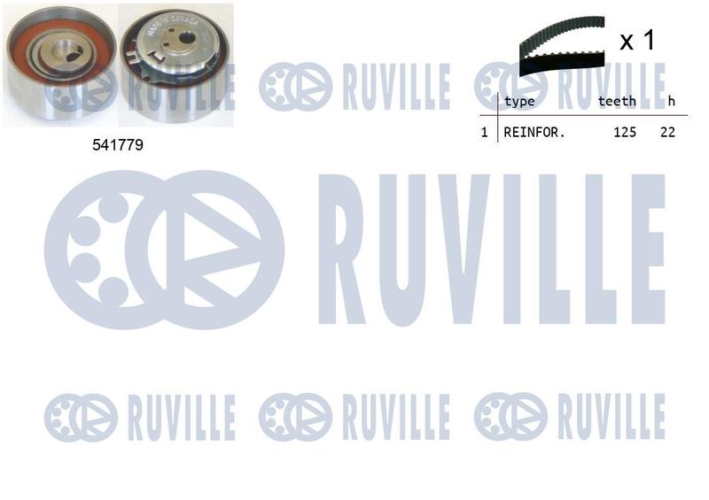 Комплект ремня ГРМ RUVILLE 550265