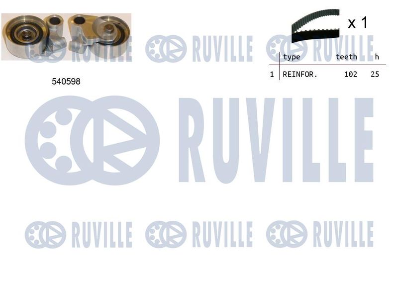 Комплект ремня ГРМ RUVILLE 550266