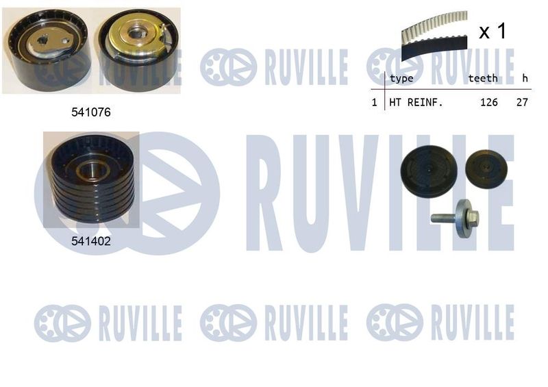 Комплект ремня ГРМ RUVILLE 550278