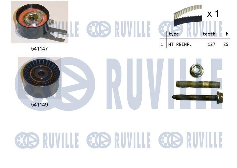 Комплект ремня ГРМ RUVILLE 550279