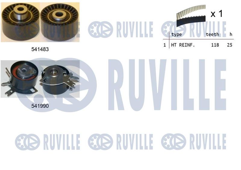 Комплект ремня ГРМ RUVILLE 550280