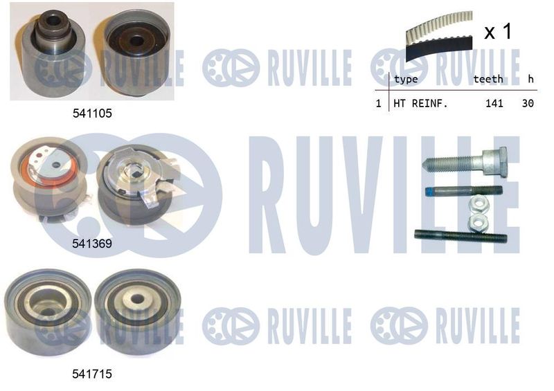 Комплект ремня ГРМ RUVILLE 550299