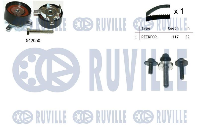 Комплект ремня ГРМ RUVILLE 550304
