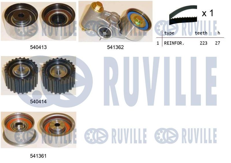 Комплект ремня ГРМ RUVILLE 550313