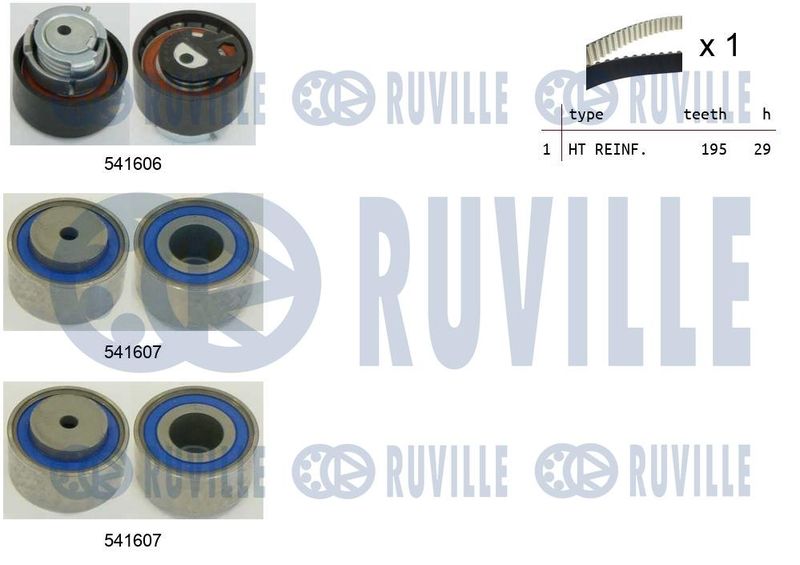 Комплект ремня ГРМ RUVILLE 550323