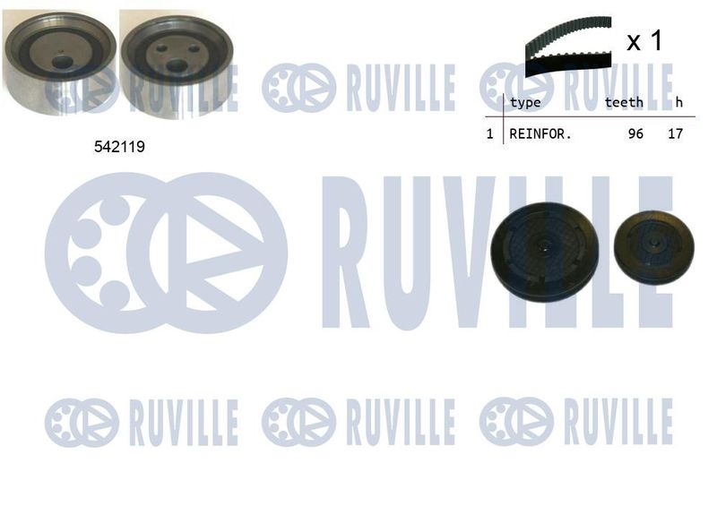 Комплект ремня ГРМ RUVILLE 550325