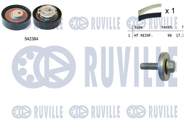 Комплект ремня ГРМ RUVILLE 550340
