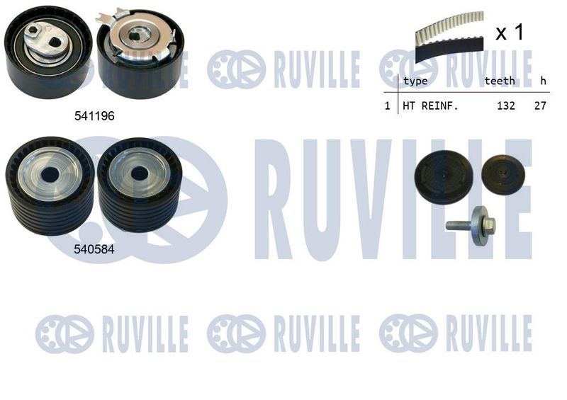 Комплект ремня ГРМ RUVILLE 550357