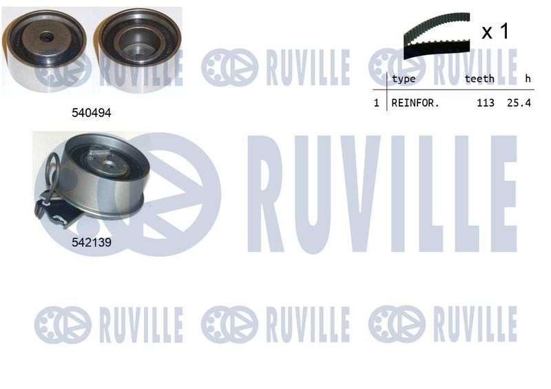 Комплект ремня ГРМ RUVILLE 550361