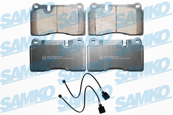 Комплект тормозных колодок, дисковый тормоз SAMKO 5SP1376B