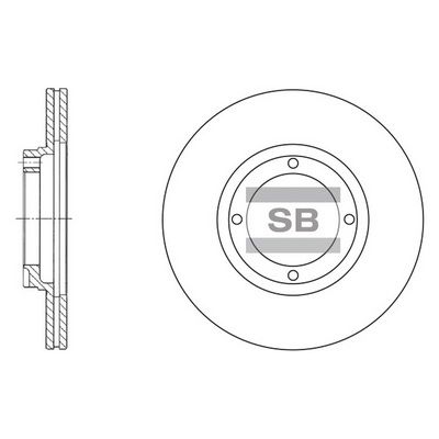 Тормозной диск SANGSIN SD1001