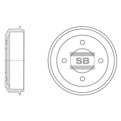 Тормозной барабан SANGSIN SD1003