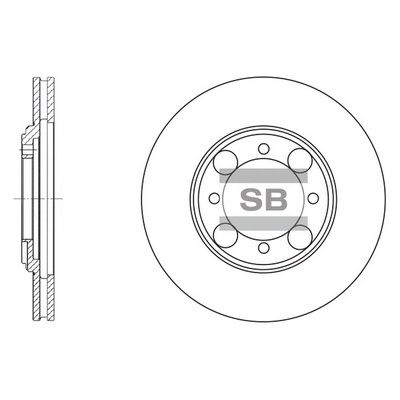 Тормозной диск SANGSIN SD1014