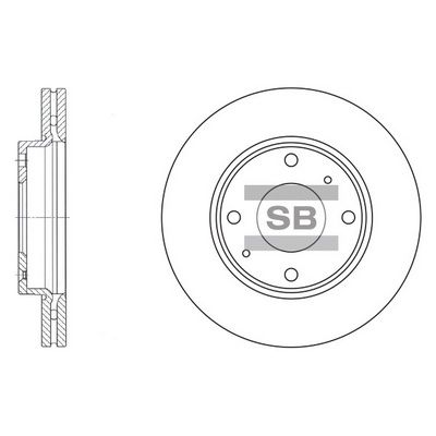 Тормозной диск SANGSIN SD1016