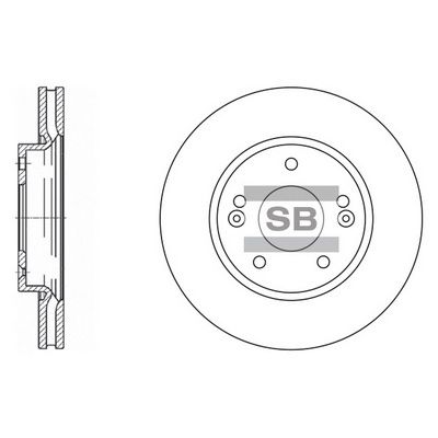 Тормозной диск SANGSIN SD1019