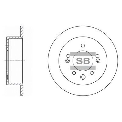 Тормозной диск SANGSIN SD1020