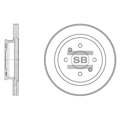 Тормозной диск SANGSIN SD1021