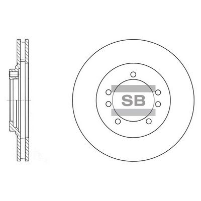 Тормозной диск SANGSIN SD1027