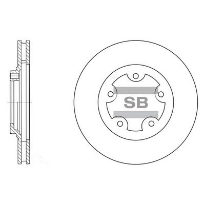 Тормозной диск SANGSIN SD1029
