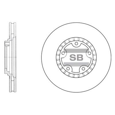 Тормозной диск SANGSIN SD1030