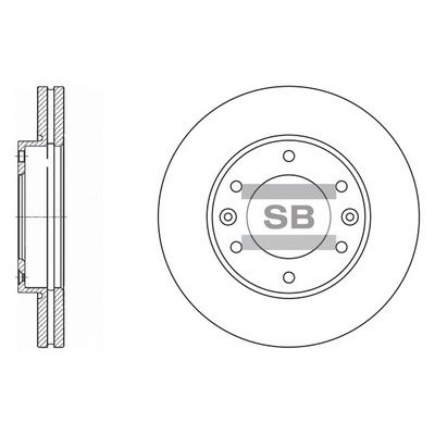 Тормозной диск SANGSIN SD1031