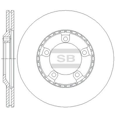 Тормозной диск SANGSIN SD1034