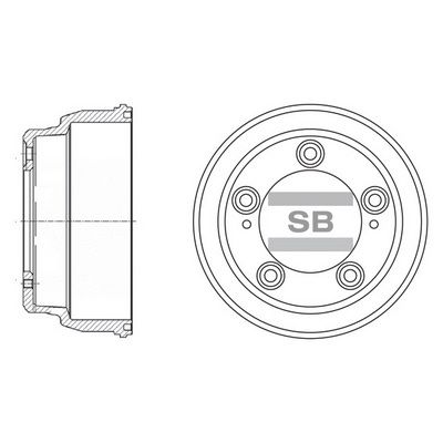 Тормозной барабан SANGSIN SD1035